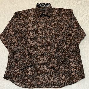 🥇 Planet B. Paisley Print Button Front Shirt